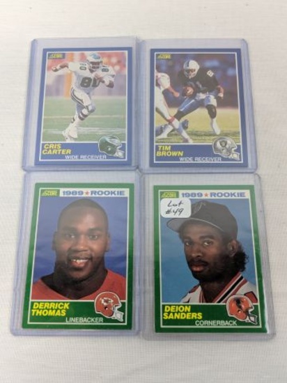 Lot of 1989 Score Football Rookies Deion Sanders plus More