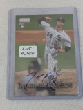 2019 Stadium Club Michael Kopech Autograph Card