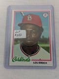1978 Topps Baseball Lou Brock #170