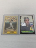 Lot of 2 Barry Bonds Rookie Cards Topps and Donruss