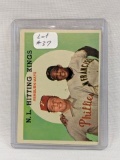 1959 Topps NL Hitting Kings Willie Mays/Ashburn #317