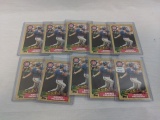 Lot of 10 1987 Topps Rafael Palmeiro Rookies #634