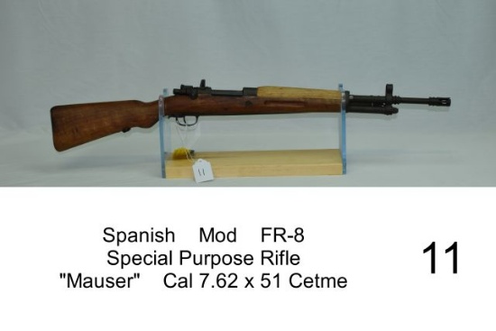 Spanish    Mod    FR-8    Special Purpose Rifle    "Mauser"    Cal 7.62 x 5