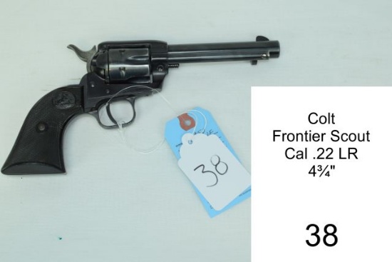 Colt    Frontier Scout    Cal .22 LR    4¾"    SN: 106221 F    Condition: 6