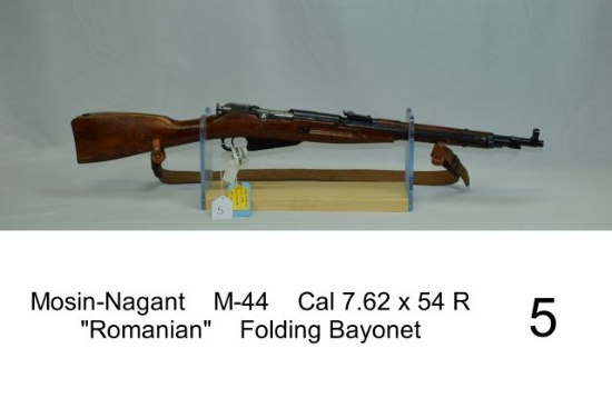 Mosin-Nagant    M-44    Cal 7.62 x 54 R    "Romanian"    Folding Bayonet