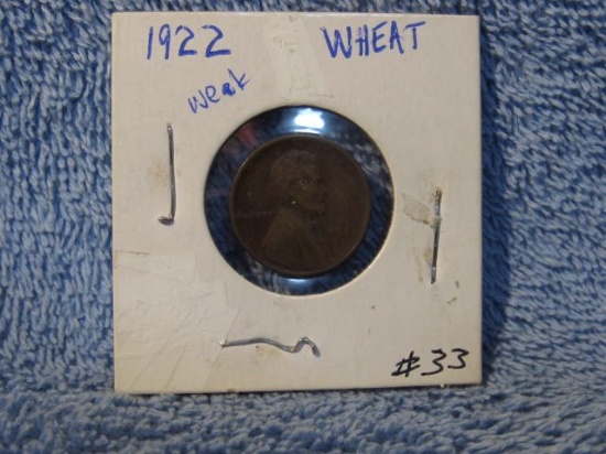 1922 WEAK-D LINCOLN CENT