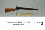 Crossman Air Rifle    .22 Cal    Condition: 30%