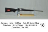 Savage    Mod    B-Mag    Cal .17 Super Mag    Stainless    Accu-Trigger