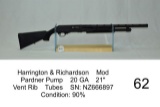 Harrington & Richardson    Mod    Pardner Pump    20 GA    21
