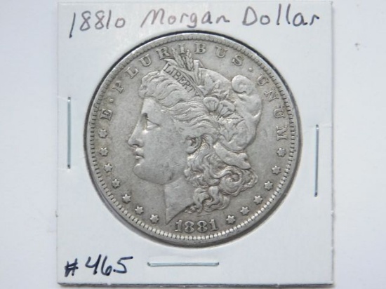 1881O MORGAN DOLLAR VF