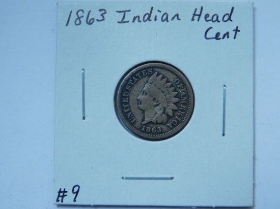 1863 INDIAN HEAD CENT VG