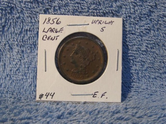 1856 LARGE CENT XF+