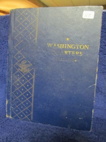 65 DIFFERENT SILVER WASHINGTON QUARTERS IN ALBUM 1934-64D