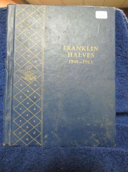 1948-63D FRANKLIN HALVES COMPLETE IN ALBUM & 2-1964, 5-40% SILVER KENNEDY H