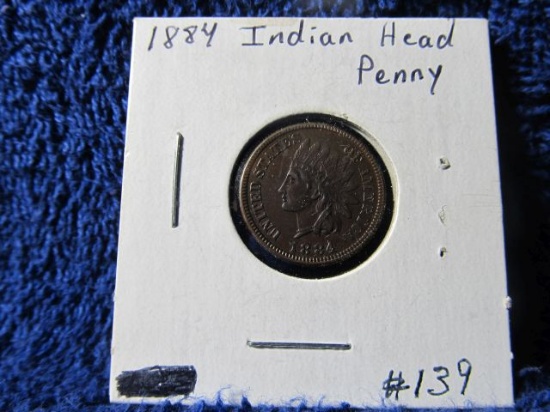 1884 INDIAN HEAD CENT UNC