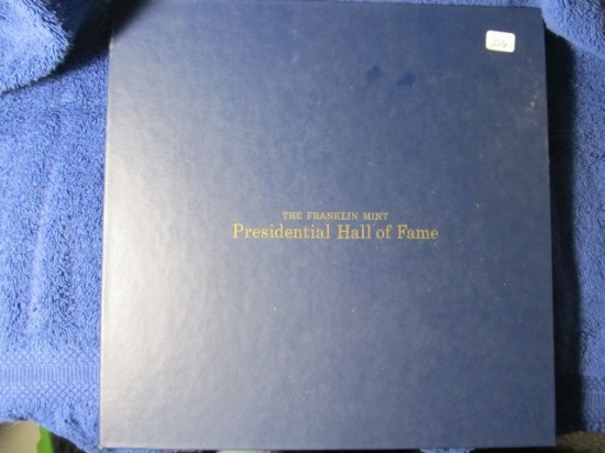 THE FRANKLIN MINT PRESIDENTIAL HALL OF FAME MEDALS IN FOLDER