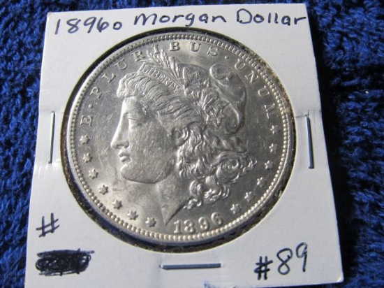 1896O MORGAN DOLLAR (TOUGH HIGHER GRADE COIN) BU