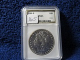 1885S MORGAN DOLLAR IN NAS SLAB AU