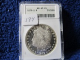 1879S MORGAN DOLLAR ANACS MS65 PL