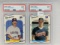 1988 Fleer Edgar Martinez & Tom Glavine PSA 9