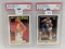 1992 Topps Gold Larry Bird & Alonzo Mourning PSA 9