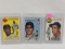 1954 Topps baseball cards # 77, 85, 98: Boone, Turley, Black