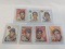 1954 Topps baseball cards #s 26, 27, 28, 29, 31, 33, 34 includes Jim Hegan