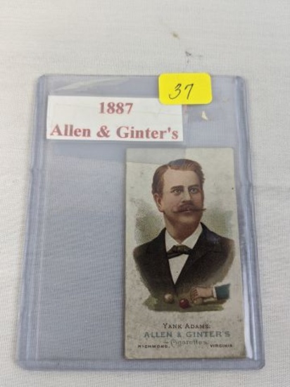 Yank Adams 1887 Allen and Ginter