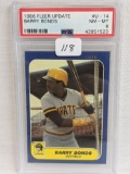 1986 Fleer Update Barry Bonds PSA 8