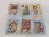1954 Topps baseball cards #s 38, 39, 41, 42, 43, 44