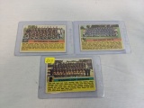1956 Topps football Team cards, includes: Redskins rare Team card plus Colts and Steelers