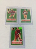 1956 Topps football Short Print lot including: LeBaron, Volney Peters & Joe Scudero