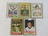 5 Baseball Cards - Nolan Ryan, Dave Winfield, Mike Schmidt & Others