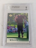 Tiger Wood 2001 Upper Deck Beckett grade 9 rookie