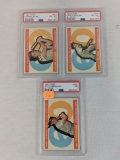 1960 Topps high number PSA lot of 3: Cunningham 7, Lollar 8, Pascual 8