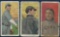 Lot of three 1909-11 T206 Chicago Cubs tobacco cards Piedmont backs