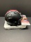 Mike Weber signed Black Ohio State mini helmet JSA