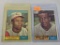 Ernie Banks & Frank Robinson 1961 Topps cards