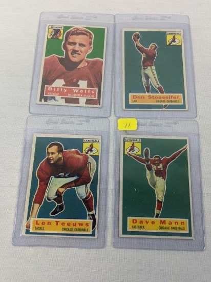 1956 Topps football lot of 4