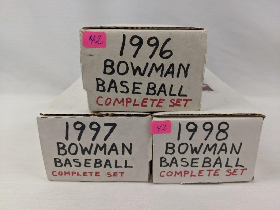 1996- 1997-1998 Bowman baseball complete sets