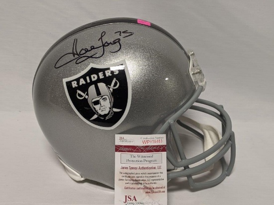 Oakland Raiders, signed helmet Howie Long, JSA