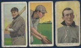 Lot of three 1909-11 T206 Detroit Tigers tobacco cards Sweet Caporal backs