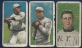 Lot of three 1909-11 T206 New York Giants tobacco cards Piedmont backs