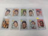 1954 Topps baseball lot of 10, EX
