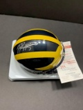 Jabrill Peppers signed Michigan Wolverines mini helmet JSA