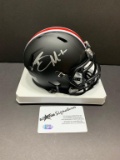 Braxton Miller signed Black Ohio State mini helmet JSA