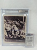 Johnny Unitas Signed 8x10 Photo - Encased by Beckett