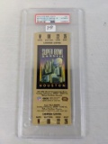 2004 Super Bowl XXXVII Ticket Stub - Tom Brady MVP - Gold Variation - PSA Auth.