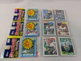 1987 Topps 3 football grocery packs: Everett (Rookie) on top