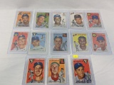 1954 Topps baseball group of 13